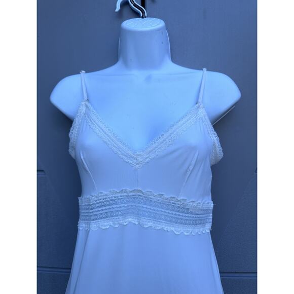 Zimmermann Ivory Lace Trim Babydoll Slip Dress Sz 0 Feminine Romantic Designer - Picture 8 of 14